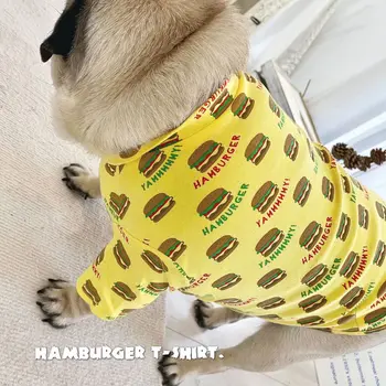 MPK Novej Série Pes Jar Hamburger Klesnutie Tričko Oblečenie pre psy