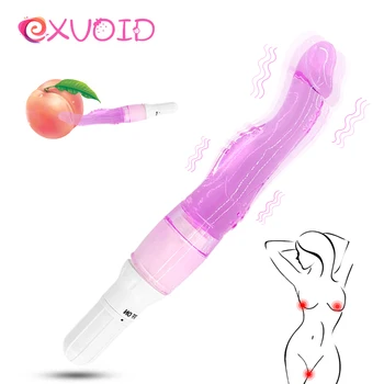 EXVOID Sexuálne Hračky pre Ženy Silikónové G-Spot Masér Dildo Vibrátor Buttplug AV Stick Análny Vibrátor Jelly Análny Plug