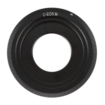 Čierna C-Mount Kino Film objektív Pre Canon EOS M M2 M3 Objektív Kamery Adaptér Krúžok CCTV objektív C-EOS M