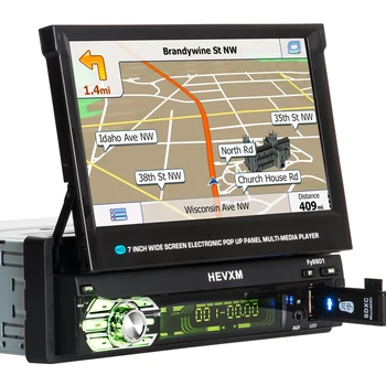 2 Din Auto Video MP5 Prehrávač Multimediálnych súborov Autoradio 9901 FM Rádio Prijímač, So Skladacím Obrazovky Obsahuje GPS