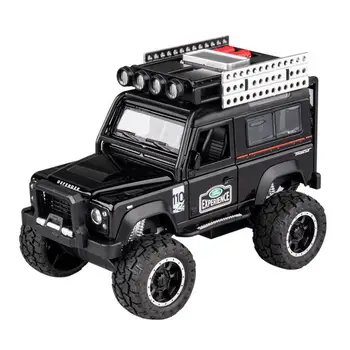 1:32 rozsahu orv diecast auto s veľkými kolesami Land Rover Defender 110 monštrá kovový model so svetlom a zvukom vytiahnuť späť vozidla hračka