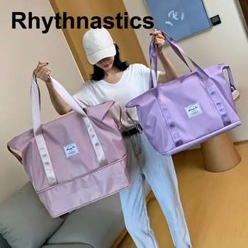 Rhythnastics Športová Cestovná taška Krátke vzdialenosti stravovanie cestovné Veľkú kapacitu svetlo odkladacia taška jogy fitness bag