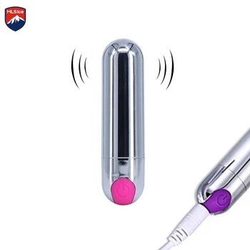 MLSice 10 Rýchlosť Mini Bullet Dildo Vibrátor USB sexuálnu Hračku pre Ženy G-bod Stimulátor Klitorisu Análny Masér Dospelých Vibračné Vajíčko