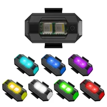 Univerzálne LED Anti-kolízie Výstražné Svetlo Mini Signálneho Svetla Drone s Strobe Svetlo 7 Farieb Zase Indikátor Signálu Motocykel
