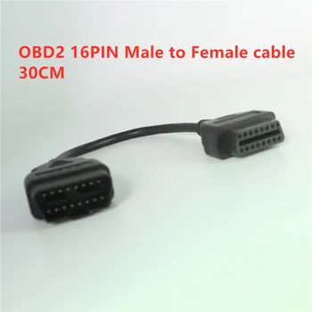 Acheheng Auto kábel pre OBD2 16PIN Mužov a Žien 16pin 30 cm OBDII 16Pin diagnostický nástroj ELM327 OBD2 rozšírené adaptér