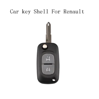 Diaľkové Kľúča Vozidla Shell 2 Tlačidlá na Renault Modus Kangoo Scénické Clio Megane NE73 Čepeľ Flip Floding Smart Auto príveskom Prípade