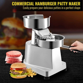 Obchodné hamburger stroj ručné Patty stroj Malých domácich tribún príručka koláč stlačte pizza stroj nehrdzavejúcej ocele