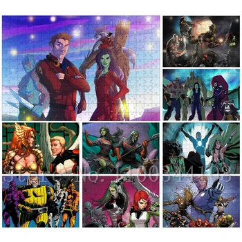 Marvel Comics Opatrovníci Galaxy Puzzle pre Dospelých Decompressing Hračky Marvel Superhrdinovia Skladačka Puzzle Zostaviť Čačky