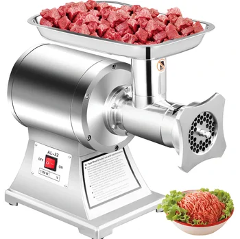1100W Mäso Mincer/ obchodné AL-22 model mlynčeka na mäso/ Elektrické 2 v 1 klobása stuffer mäso rezací stroj