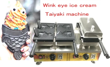 Elektrické 4 Ks Žmurknutie Oka Ice cream Taiyaki Stebėtų Maker Ryby Tortu Formy Taiyaki Ryby, Vajcia cake Maker