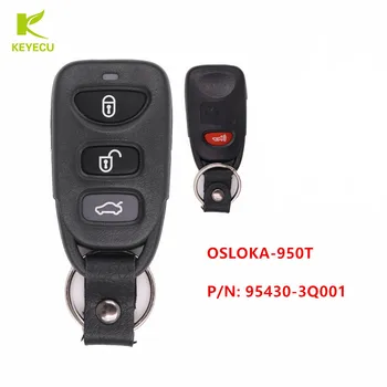 KEYECU Nahradenie keyless Diaľkové Ovládanie Auta príveskom pre Hyundai Sonata 2011-2014 OSLOKA-950T P/N: 95430-3Q001