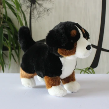roztomilé plyšové stojí pes hračka vysokej kvality Bern horský pes bábika O 22x20cm Darček k Narodeninám