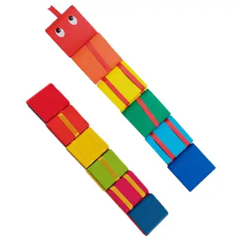 Farebné Klapka Drevený Rebrík Zmena Vizuálnej Ilúzie Dekompresný Fidget Hračky pre Ceny
