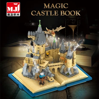 Slávny Film 13010 727Pcs Magic Castle Knihy Model 71043 16060 MOC Hračky stavebným Tehly Pre Deti Narodeniny, Vianočné Darčeky