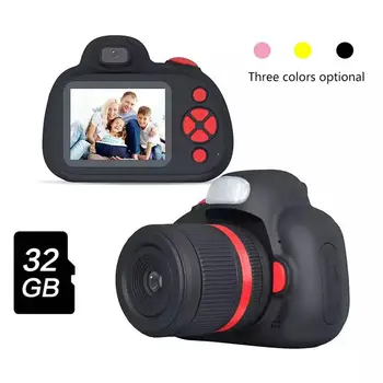 Detský mini digitálne fotografie 1080P fotoaparát 2.0 palcový s vysokým rozlíšením obrazovky, malé hračky zrkadlovka detské Vianočné darčeky