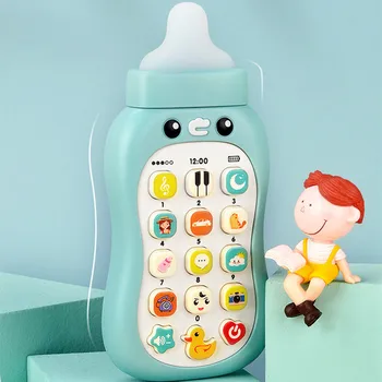 2022 Dieťa Cumlík Simulácia Hudobný Mobilný Telefón, Hračky, Dojčenské Fľaše Mäkké Teether Skus Dieťa Raného Vzdelávania Chlapec Dievča Hračka 0-1 Rok