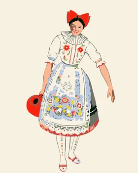 《Ruských žien》 obrázok maľovanie podľa čísel domov dekor narodeninám ozdobné rámy