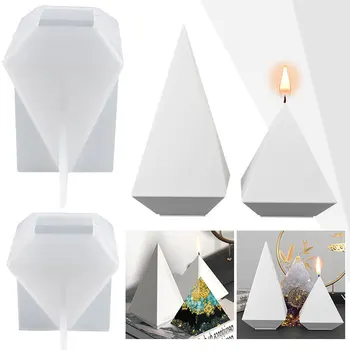 2022 Novú Základňu Ogan Energie Pyramídy Silikónové Formy Dekoratívne DIY Epoxidové Živice Crystal Remesiel Ozdoby Formulár pre Sviečky Živice Umenie