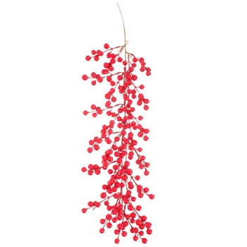 Nástenné Závesné Vianočné Berry Garland Visí Berry Kmeňových Garland Vianočný Dekor Pena Ovocia Na Vianočný Stromček Trstiny Dekor