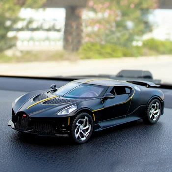 1:32 Bugatti Lavoiturenoire Black Dragon Supercar Zliatiny Auto Diecasts & Hračky Vytiahnuť Späť Auta, Hračky Pre Deti, Darčeky