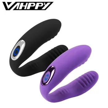 Bezdrôtové Vibrátor Dospelých, Hračky Pre Páry USB Nabíjateľné Dildo U Typu 10 Rýchlosť Stimulátor Dvojité Vibrátory sexuálnu Hračku Pre Ženy
