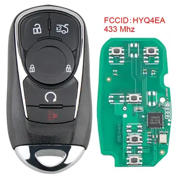 433MHz Diaľkové Tlačidlo púzdro Flip Skladacie s ID46 Čip HYQ4EA vhodné pre 2017-19 Buick Lakros Auto Smart Remote príveskom