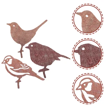 Vtáky Bird Dekorácie, Záhradný Ornament Strany Socha Železa Dekor Remesiel Socha Siluetu Figúrka Pickgreening Vonkajšie Rekvizity