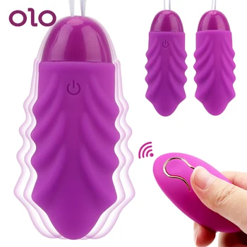OLO 10 Rýchlostné Vibračné Vajíčko Dildo Vibrátory Stimulácia Klitorisu Bezdrôtové Diaľkové Bullet Masér Vibrátor Sexuálne Hračky pre Ženy