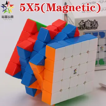 Magic cube puzzle YuXin Málo Magic 5x5x5 5*5*5 Magnetické M profesionálne rýchlosť vzdelávacie tvorivé twist múdrosť hračky hra cube