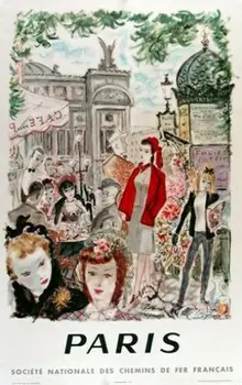 ZRIEDKAVÉ HOT FRANCÚZSKO VINTAGE CESTOVNÉ PLAGÁTU v Paríži Hodváb Plagát na Stenu Izba Dekor Maľovanie Domova