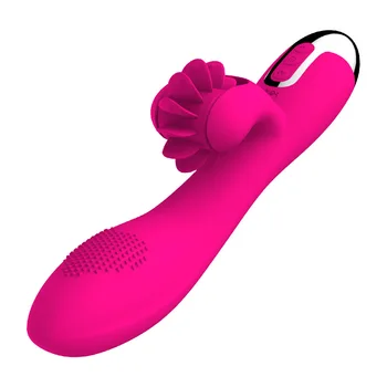 Leten 10 Speed Duálny Vibračné G-Spot Vibrátor, Dildo Koľajových Lízanie Jazyk Masér Kúrenie Klitoris Vibrátor Sexuálne Hračky pre Ženy