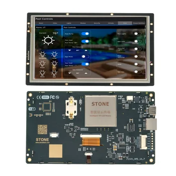 rs232 rozhranie s vysokým rozlíšením dotykový displej TFT LCD modul 7 palec