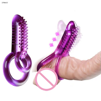 Vibrátory Pre Ženy Penis Hračky Klitorisu Klitorálny Stimulátor Dvojitý Krúžok Kohút Muž Dildo Strapon Bullet Vibrátor Masáž