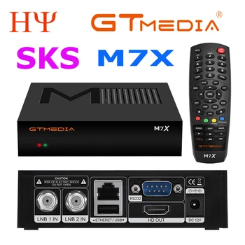 GTMEDIA M7X Podpora DVB-S2 SKS VCM/ACM/Multi-Stream, HEVC Hlavné 8 Profil,Twin Tuner lKS&SKS Prijímač Vstavaný 2.4 G WIFI Na Sklade